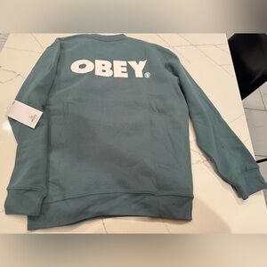 Obey Teal Crewneck Sweatshirt